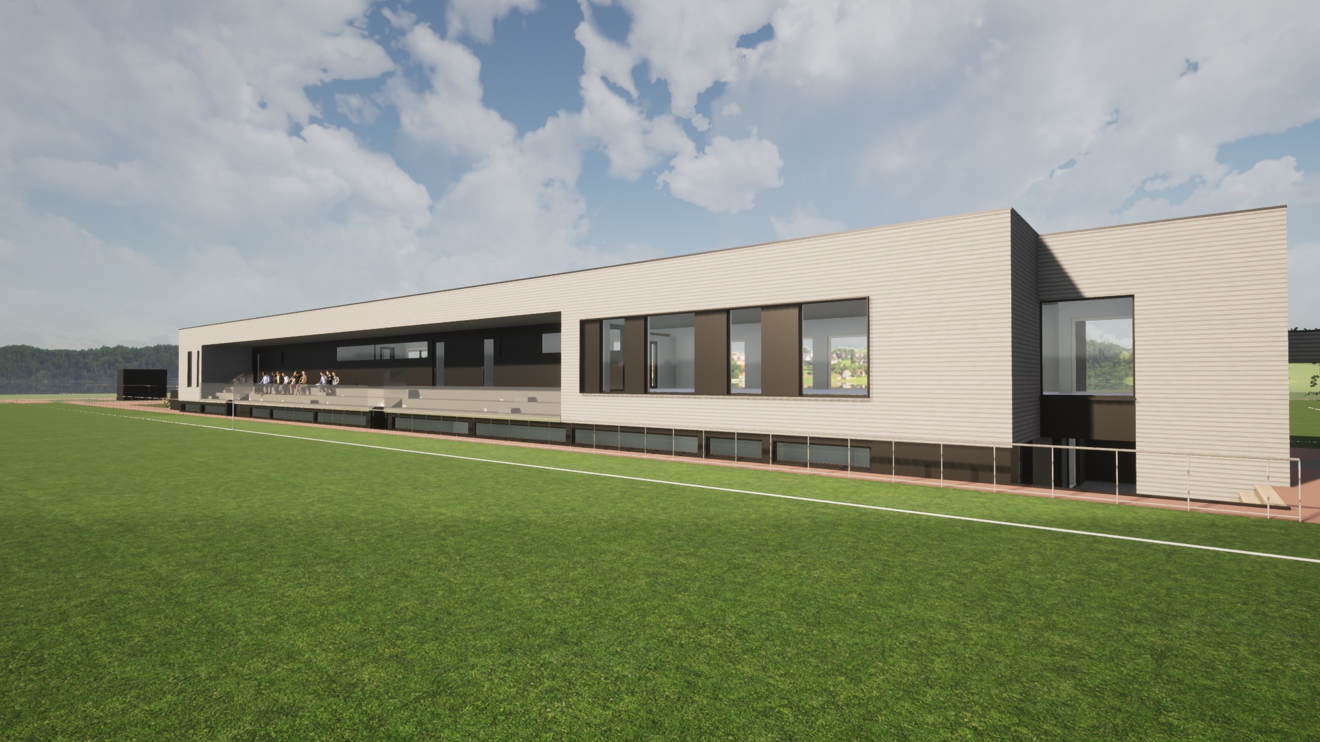 GRADIN TERRAIN B (DROITE)